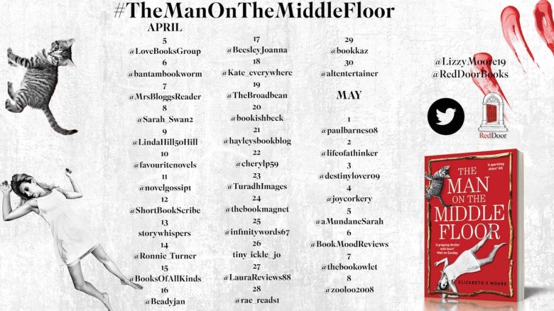 the man on the middle floor blog tour poster