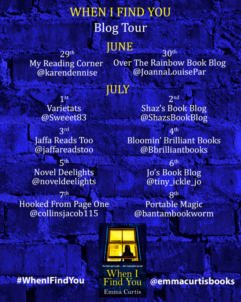 When I Find You Blog Tour Banner